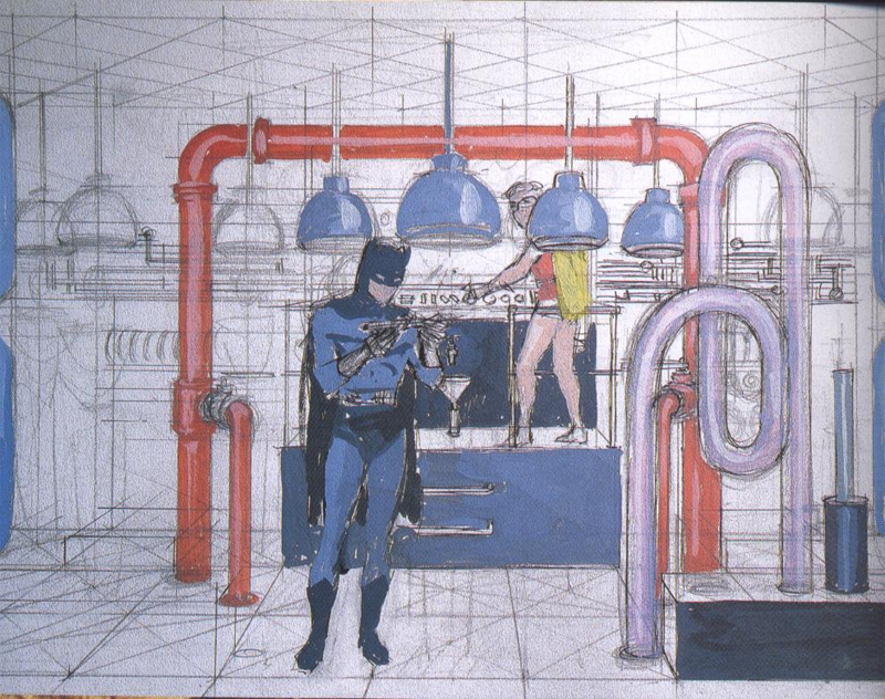 Illustration for article titled Just Look at This Gorgeous Concept Art for the 1966 Batman Show